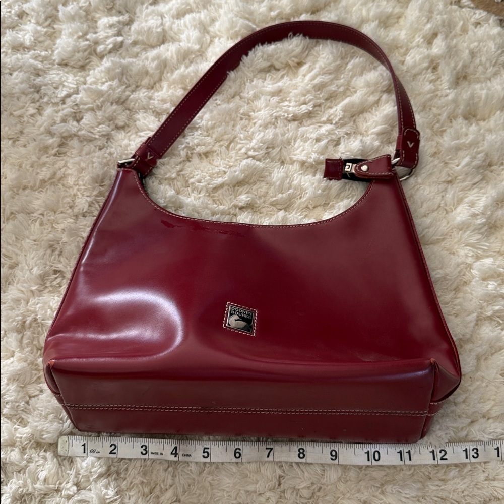 Dooney & Bourke Deep red Leather Shoulder Hobo
